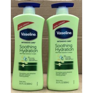 Vaseline Body Lotion 600ml Pump Soothing Hydration