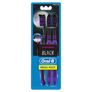 Oral B T/Brush AA Clean Black 40 Medium 3s