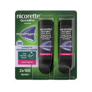 Nicorette Mouth Spray Berry Twin Pack 1mg