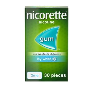 Nicorette Icy White Gum 2mg 30s 	