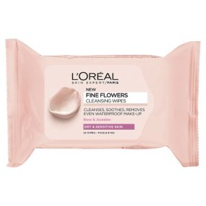L'Oreal Fine Flowers Cleansing Wipes D/S 25s