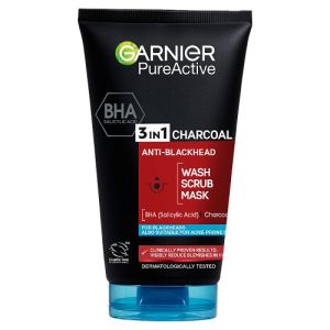 Garnier Pure Anti Blackhead 150ml 3in1 Charcoal