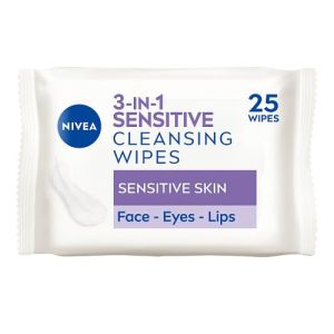 Nivea Biodegradable Wipes 25s 3in1 Sensitive