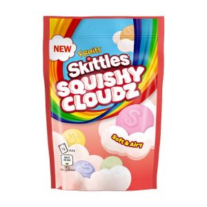 Skittles Squishy Cloudz Fruit Sweets Pouch Bag 94g