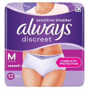 Always Discreet Pants Med 12s