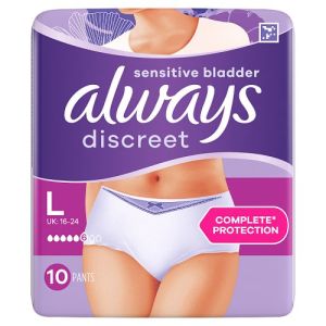 Always Discreet Pants 10s Large