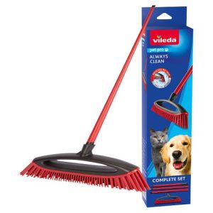 Vileda Pet Pro Rubber Broom 1x6