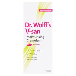 Dr. Wolff'S V-San Mositurising Cremolum Pessaries 16s