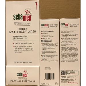 Sebamed Liquid Face & Body Wash 1L