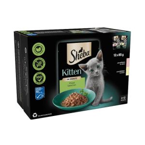 Sheba Cat Pouch 12Pck Sauce Collection Kitten Cat Pouches Mixed Selection In Gravy 12X85Gm