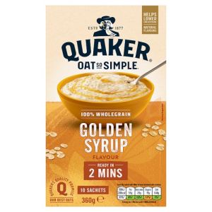 Quaker 10pk Golden Syrup Oats So Simp