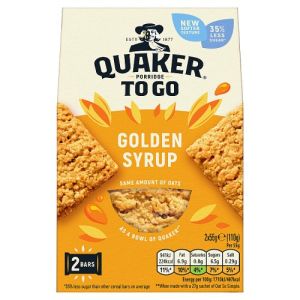 Quaker Porridge To Go Golden Syrup 2Pk 110G
