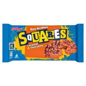 Kelloggs Rice Krispies Squares Curious Caramel & Chocolate 4Pk