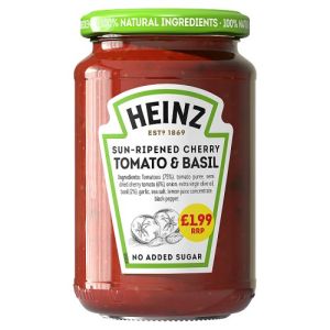 Heinz Sauce  Pmp £1.99  Cherry Tomato & Basil  350G