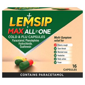 Lemsip Max All-In-One Cold & Flu Capsules 16s