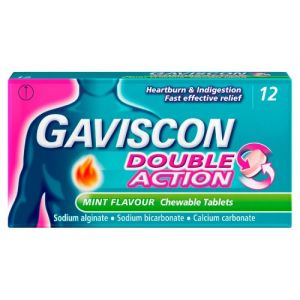 Gaviscon Double Action Mint Tabs (Flash 12 For 10)