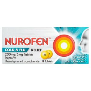 Nurofen Cold & Flu Relief Tabs 12X8S