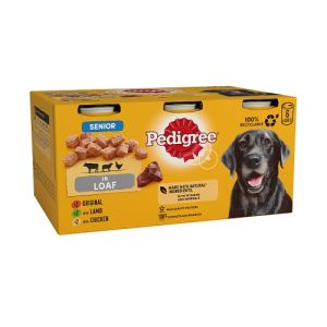 Pedigree 6Pck Can Senior Meat Selection In Loaf 6 X 400Gm