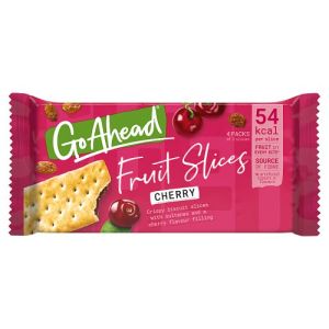 Go Ahead Cherry Crispy Fruit Slices 4 x 43.6g