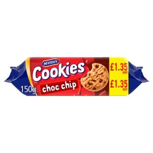 Mcvities Cookies Pmp £1.35 Chocolate Chip 150G