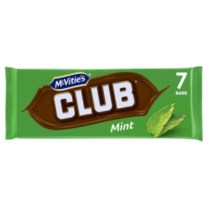 Mcvities Club Mint Biscuit Bars 7Pk