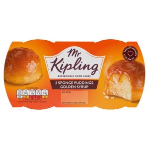 Mr Kipling golden Syrup Sponge Pudding 2X95g