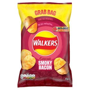 Walkers Grabs. Smoky Bacon - Nhfss 45G