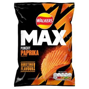Walkers Max Paprika Crisps 50g