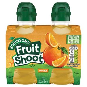 Robinsons Fruit Shoot Orange Nas 4Pk 4X200ml
