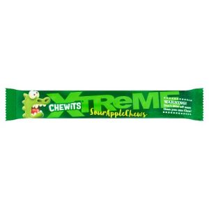 Chewits Xtremely Sour Apple Sticks 24X1