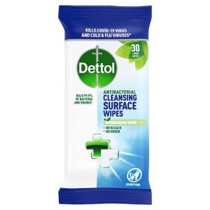 Dettol Antibacterial Surface Wipes Large 30s