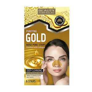 Beauty Formulas Gold Nose Pore Strips 6'S
