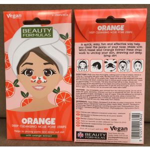 Beauty Formulas Orange Extract Nose Pore Strips 6's
