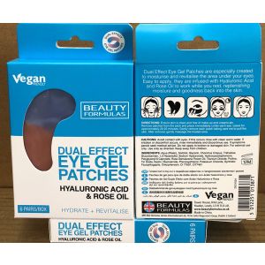 Beauty Formulas Hya Acid & Rose Oil Eye Gel Patches 6pk