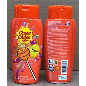 Chupa Chups Bath & Shower Gel 300ml - Straight Bottle - Tutti Frutti