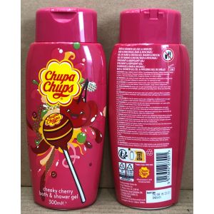 Chupa Chups Bath & Shower Gel 300ml - Straight Bottle - Cherry
