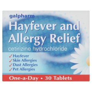 Galpharm H/Fever & Allergy Cetirizine 30's (Blue)