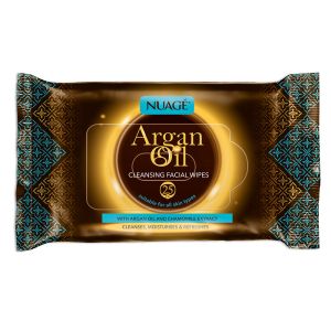 Nuage Argan Oil Cleansing Facial Wipes 2 X 25Pk