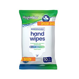 Hygienics Hand Wipes 3 X 10Pk