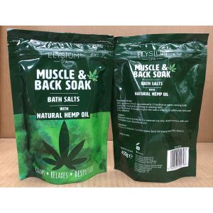 Elysium Spa Muscle & Back Soak With Hemp Seed Oil 450G