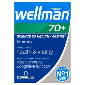 Vitabiotics Wellman Health&Vitality Tabs 70+ 30s