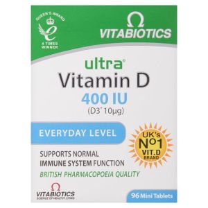 Ultra Vitamins Tablets Vitamin D3 400Iu 96