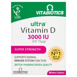 Ultra Vitamins Tablets Vitamin D3 3000Iu 96
