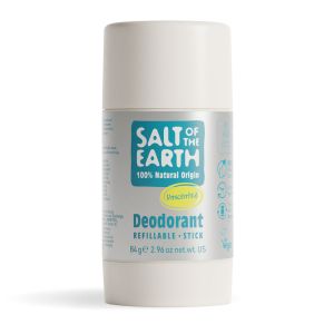 Salt of the Earth Unscented Natural Deodorant Stick  - refillable 84g