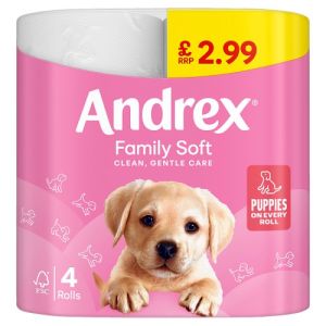 Andrex® 4 Roll Pmp £2.99 4 Roll Gentle Clean 4 Roll