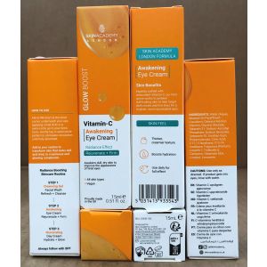 Skin Academy London Glow Boost Fresh Look Eye Cream 15ml