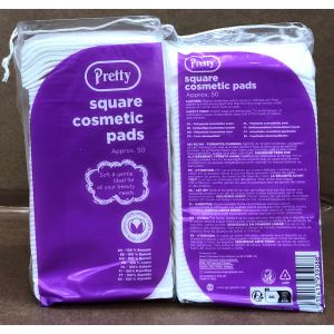 Pretty Cosmetic Pads - 50 Square
