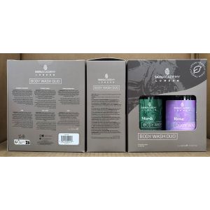 Skin Academy London Body Wash Twin Pack - Musk  +  Rose 2x500ml