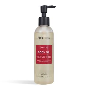 Face Facts Spa Body Shower Oil - Rhubarb Rose 200ml