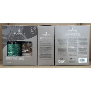 Skin Academy London Body Wash Twin Pack - Coconut & Vanilla  +  Musk 2x500ml